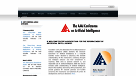 What Aaai.org website looked like in 2021 (3 years ago)