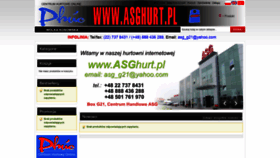 What Asghurt.pl website looked like in 2021 (3 years ago)