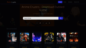 What Animecruzers.me website looked like in 2021 (3 years ago)