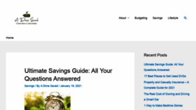 What Adimesaved.com website looked like in 2021 (3 years ago)