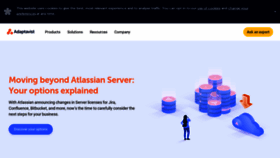 What Adaptavist.com website looked like in 2021 (3 years ago)