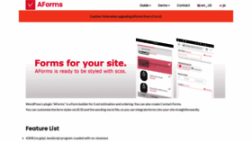 What A-forms.com website looked like in 2021 (3 years ago)