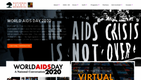What Aidsmemorial.org website looked like in 2021 (3 years ago)