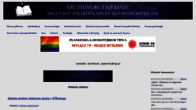 What Archiwum-tajemnic.pl website looked like in 2021 (3 years ago)