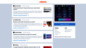What Affdaily.com website looked like in 2021 (3 years ago)