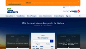 What Aeroportolisboa.pt website looked like in 2021 (3 years ago)