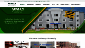 What Abasyn.edu.pk website looked like in 2021 (3 years ago)