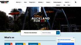 What Aucklandforkids.co.nz website looked like in 2021 (3 years ago)