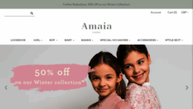 What Amaiakids.co.uk website looked like in 2021 (3 years ago)