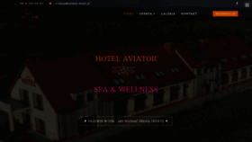 What Aviator-hotel.pl website looked like in 2021 (3 years ago)