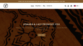 What Ankaraandlace.co website looked like in 2021 (3 years ago)
