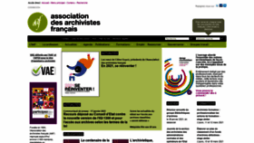 What Archivistes.org website looked like in 2021 (3 years ago)