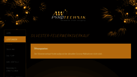 What Aw-pyrotechnik.de website looked like in 2021 (3 years ago)