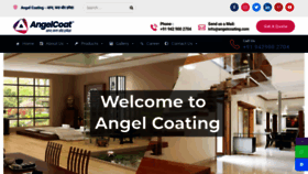 What Angelcoating.com website looked like in 2021 (3 years ago)