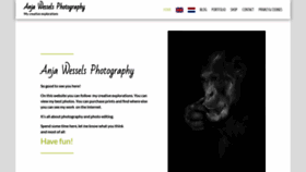 What Anjawessels.photography website looked like in 2021 (3 years ago)
