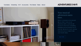 What Adventuresinhifi.com website looked like in 2021 (3 years ago)