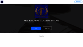 What Anilkhannasacademyoflaw.winuall.com website looked like in 2021 (3 years ago)