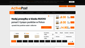 What Activepost.pl website looked like in 2021 (3 years ago)