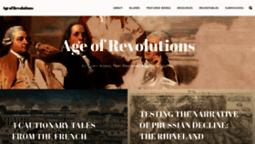 What Ageofrevolutions.com website looked like in 2021 (3 years ago)