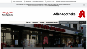 What Adler-apotheke-badsassendorf.de website looked like in 2021 (3 years ago)