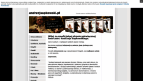 What Andrzejsapkowski.pl website looked like in 2021 (3 years ago)