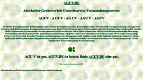 What Aguv.de website looked like in 2021 (3 years ago)