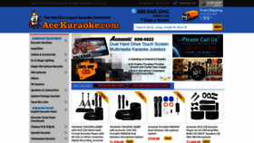 What Acekaraoke.com website looked like in 2021 (3 years ago)
