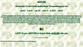 What Aesv.de website looked like in 2021 (3 years ago)