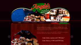 What Angelapizza.com website looked like in 2021 (3 years ago)