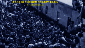 What Aboardthedemocracytrain.com website looked like in 2021 (3 years ago)