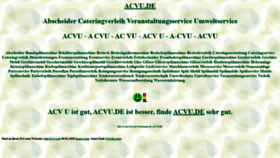 What Acvu.de website looked like in 2021 (3 years ago)