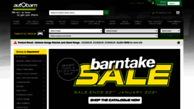 What Autobarn.com.au website looked like in 2021 (3 years ago)