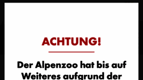 What Alpenzoo.at website looked like in 2021 (3 years ago)