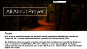 What Allaboutprayer.org website looked like in 2021 (3 years ago)