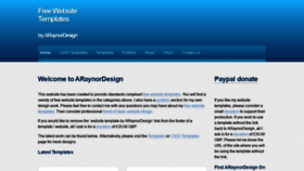What Araynordesign.co.uk website looked like in 2021 (3 years ago)