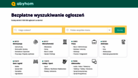 What Abyhom.pl website looked like in 2021 (3 years ago)
