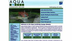 What Aqualandscapedesign.co.uk website looked like in 2021 (3 years ago)