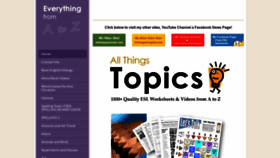 What Allthingstopics.com website looked like in 2021 (3 years ago)