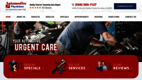 What Automotivephysicians.com website looked like in 2021 (3 years ago)