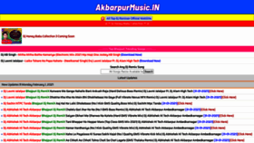 What Akbarpurmusic.in website looked like in 2021 (3 years ago)