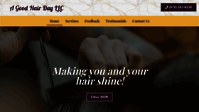 What Agoodhairday.net website looked like in 2021 (3 years ago)