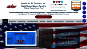 What Americanaircustomsinc.com website looked like in 2021 (3 years ago)