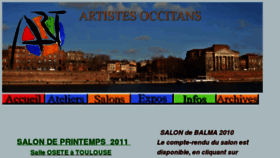 What Artistesoccitans.org website looked like in 2011 (13 years ago)
