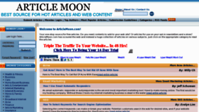 What Articlemoon.com website looked like in 2011 (13 years ago)