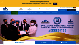 What Airport.lk website looked like in 2021 (3 years ago)