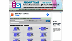 What Abonati.me website looked like in 2021 (3 years ago)