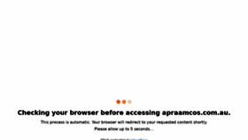 What Apraamcos.com.au website looked like in 2021 (3 years ago)