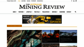 What Australianminingreview.com.au website looked like in 2021 (3 years ago)