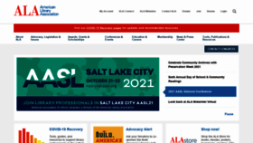 What Ala.org website looked like in 2021 (3 years ago)