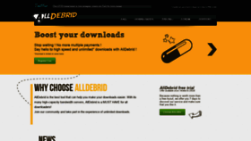 What Alldebrid.com website looked like in 2021 (3 years ago)